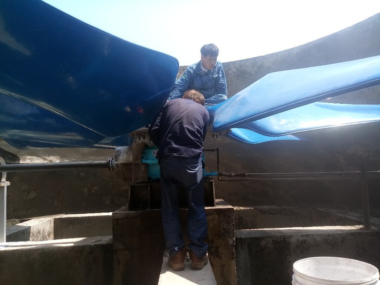 영풍 석포제련소 6700파이 FAN 교체작업