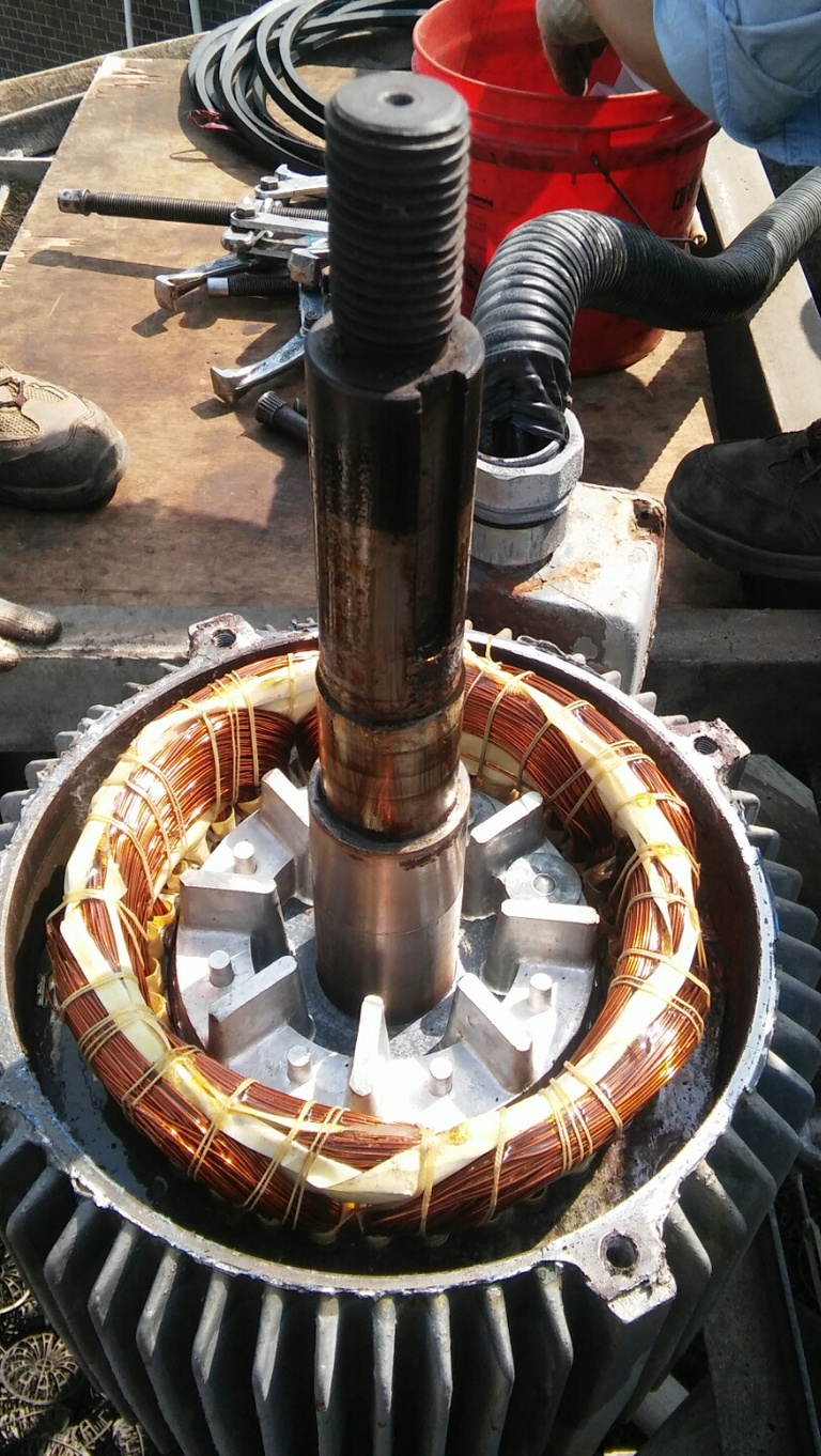 삼형공조 모터 베어링 및 2단 감속기 교체공사