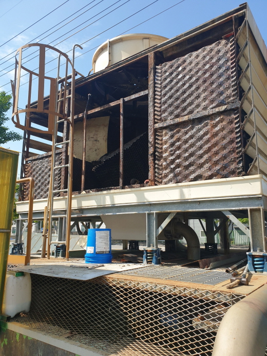 삼아 알루미늄 직교류 냉각탑 충진물 교체공사