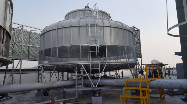 sk남산빌딩 원형 800RT 냉각탑 2대 신설공사